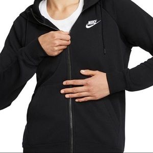 Black fleece Nike hoodie - Used womens sz small